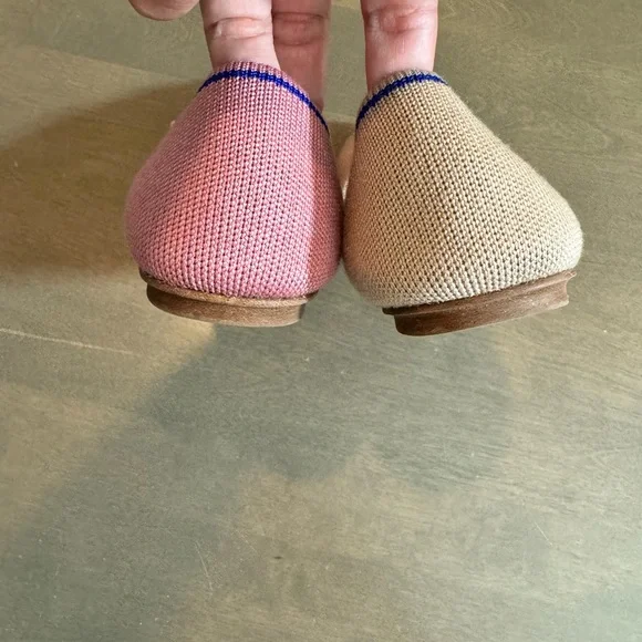 Rothy’s Women's Pink and Tan Shoes Marta ferri - Picture 5 of 7